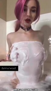 Zzvioletzz Cute Slut Onlyfans Influencer Multicolor Hair